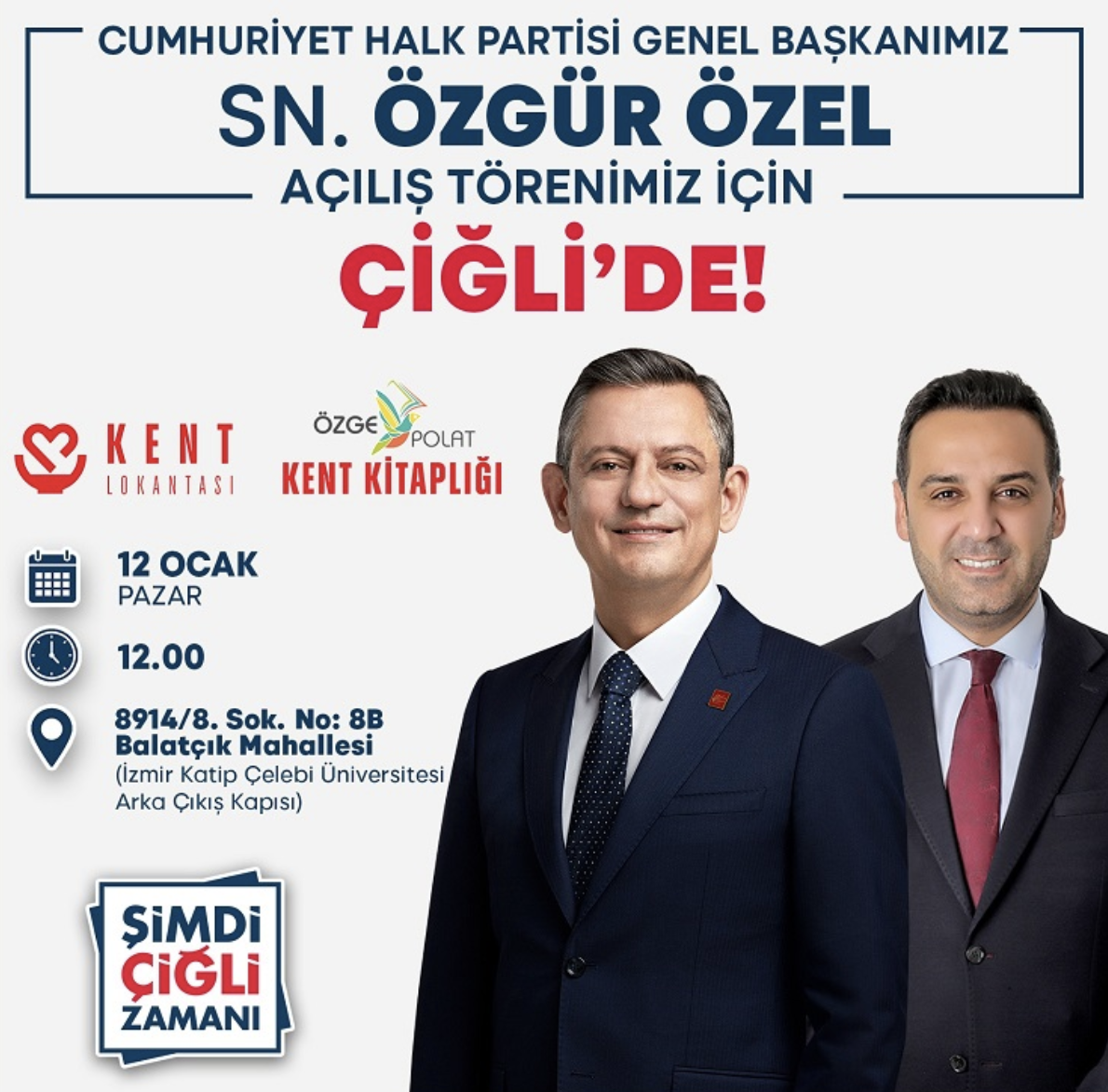 CHP Genel Başkanı Özgür Özel Çiğli'de açılışlara katılacak
