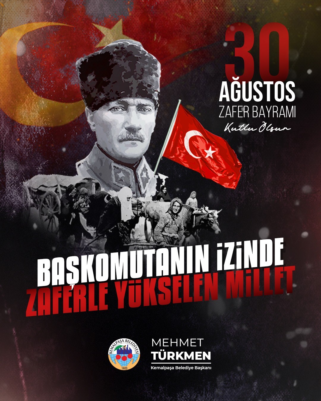 BAŞKAN TÜRKMEN’DEN 30 AĞUSTOS ZAFER BAYRAMI MESAJI