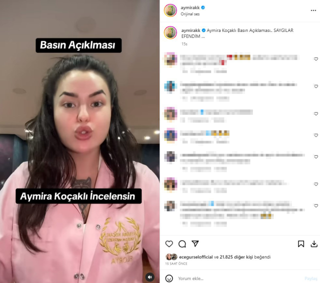 "25 yaşında ayda 5 şube açıyorum" diyen fenomen Aymira Koçaklı MASAK ve Vergi Dairesi'ne seslendi: İncelenmek istiyorum