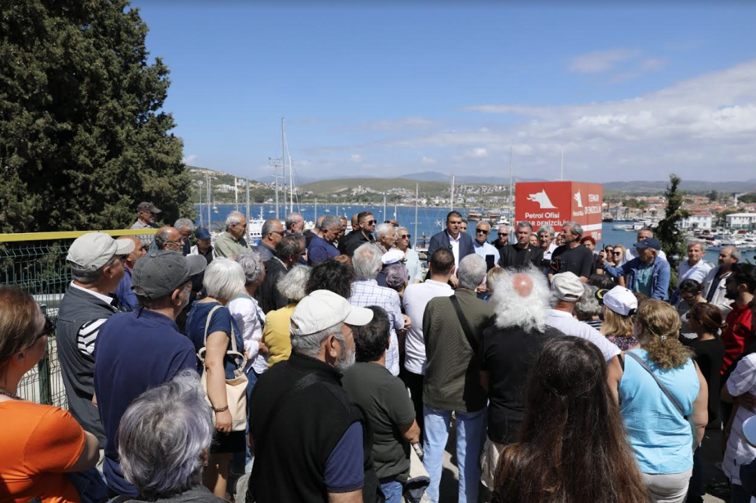 Sığacık’ta yat limanı protestosu