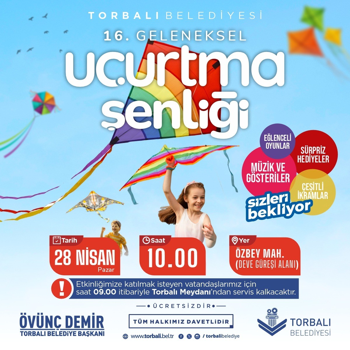 Torbalı Belediyesi Uçurtma Şenliği düzenleyecek