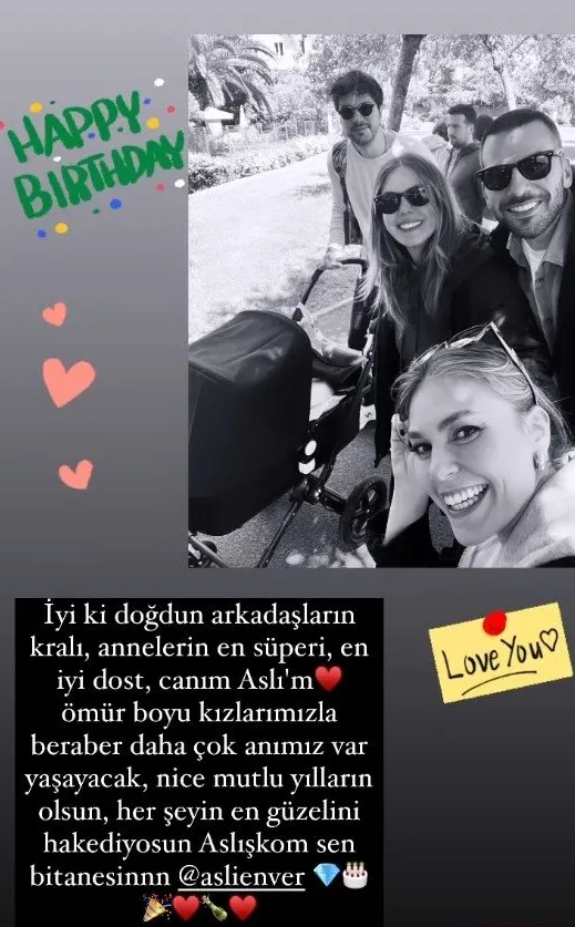 Taze anne Aslı Enver 40 yaşında| İlk mesaj taze anne Eda Ece'den geldi: 'Kızlarımızla beraber...'