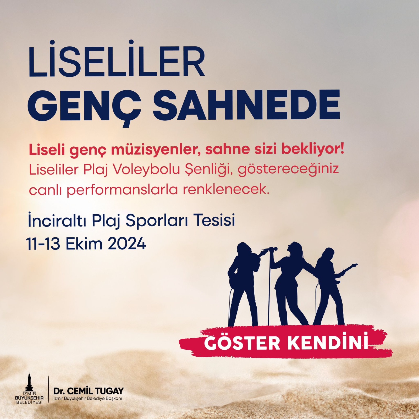 Liseliler plaj voleybolu şenliğinde buluşuyor