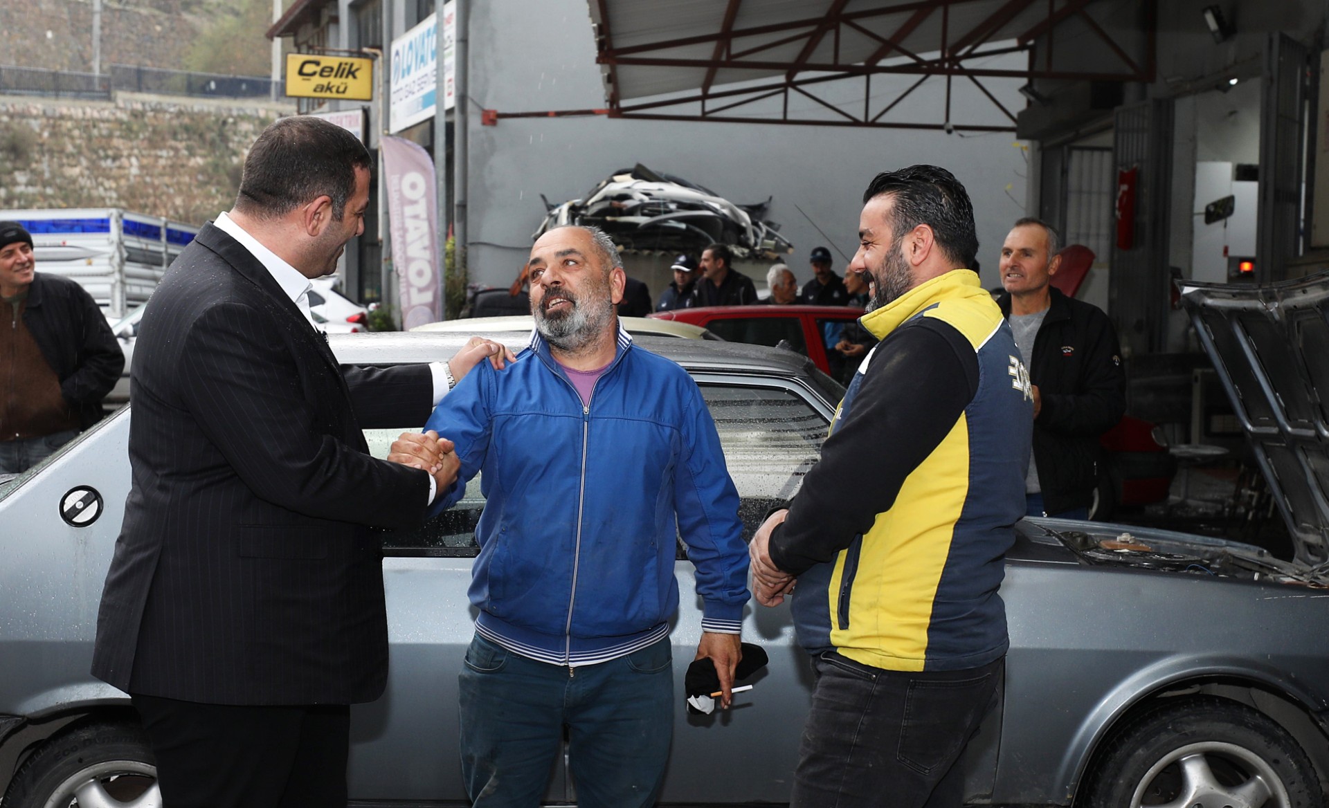 BAŞKAN ERMAN UZUN’DAN KÜÇÜK SANAYİ’DE ESNAF ZİYARETİ