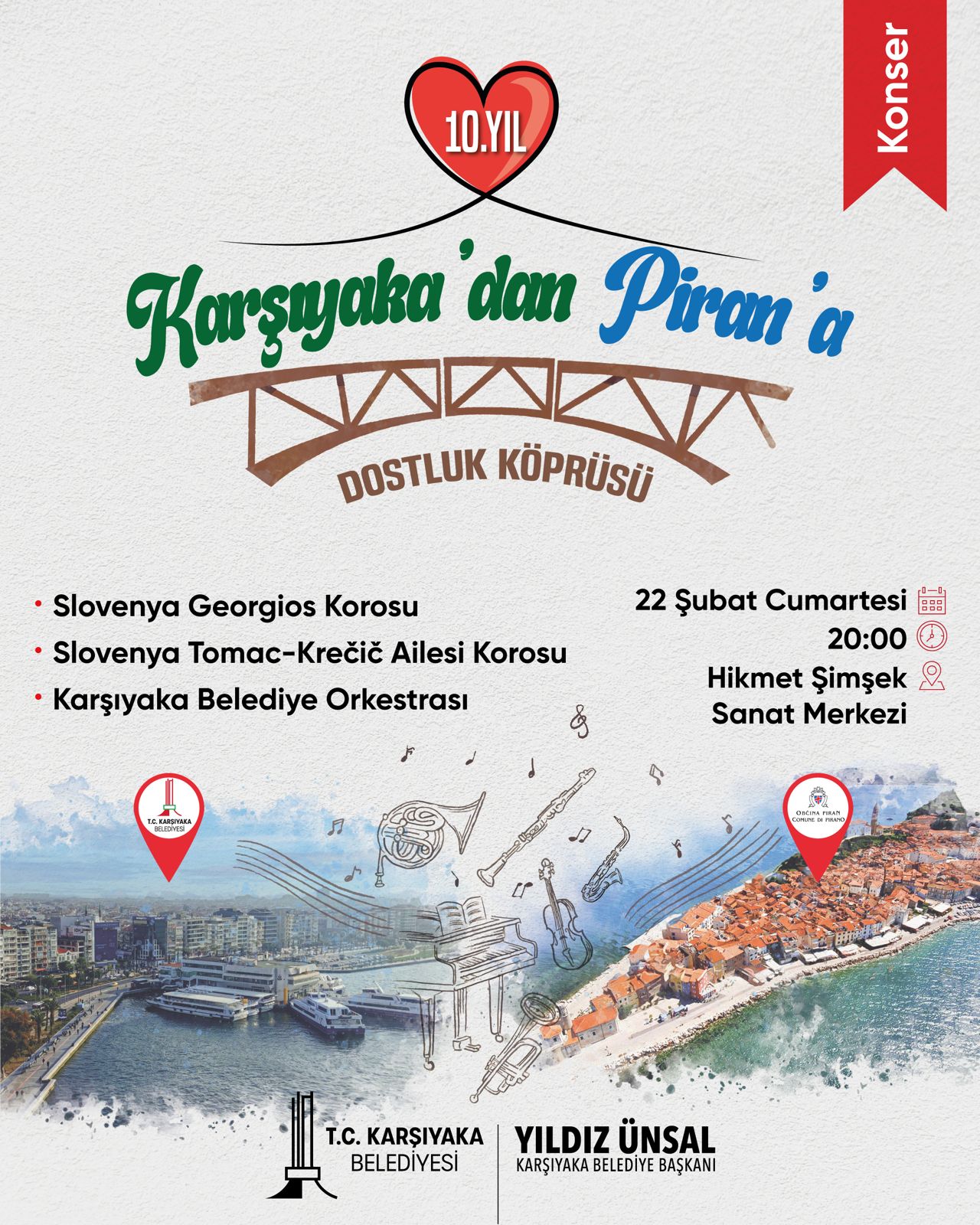 Karşıyaka’dan Piran’a dostluk köprüsü