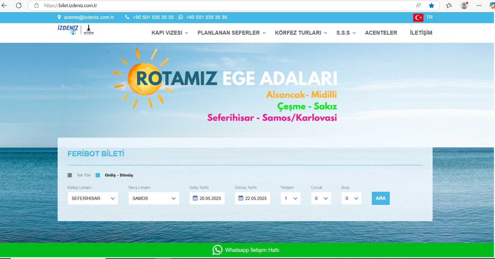 İZDENİZ biletleri bir tıkla cebinizde