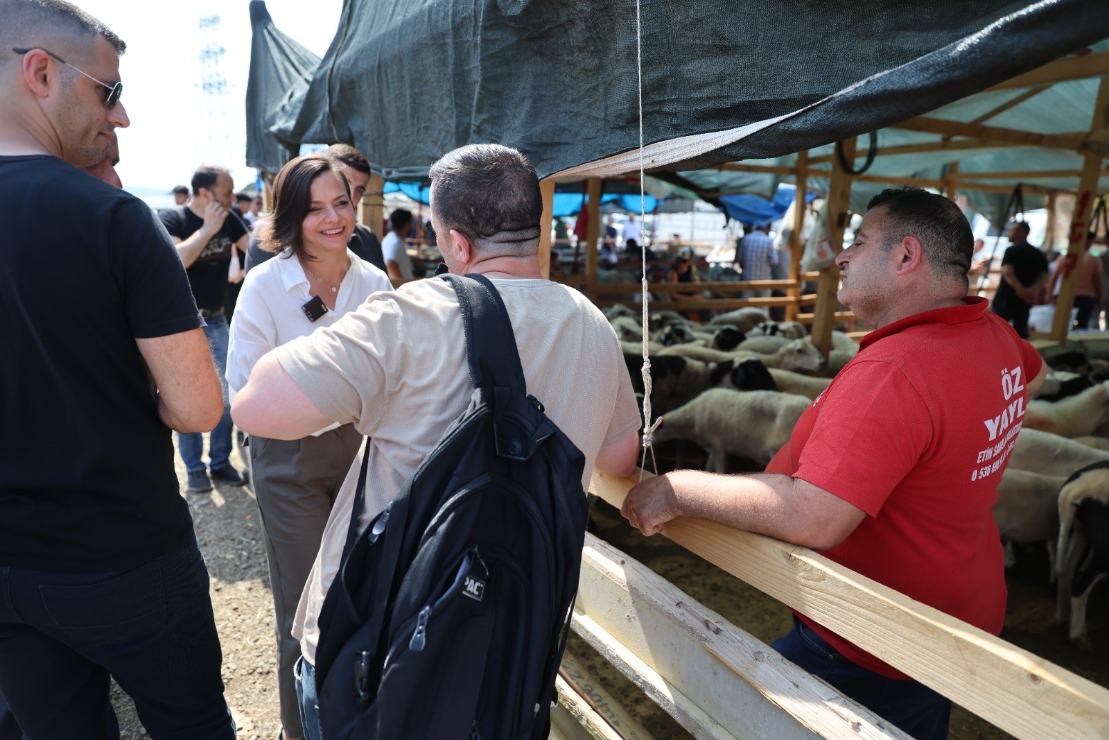 Başkan Kınay’dan modern kurban alanına bayram ziyareti