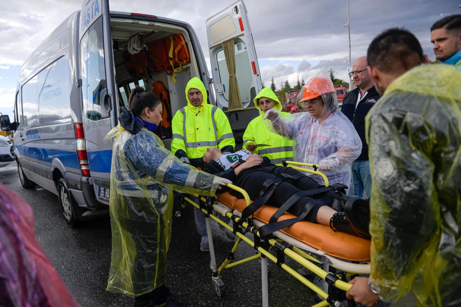 Yangın ve deprem tatbikatında o anlar yeniden yaşandı