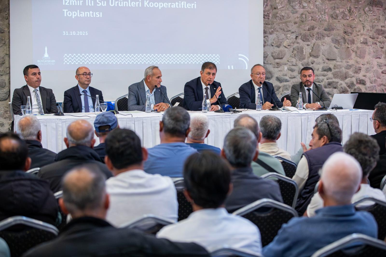 Başkan Tugay su ürünleri kooperatiflerinin temsilcileri ile buluştu “Göreve geldiğimizden beri Körfez iyiye gidiyor”