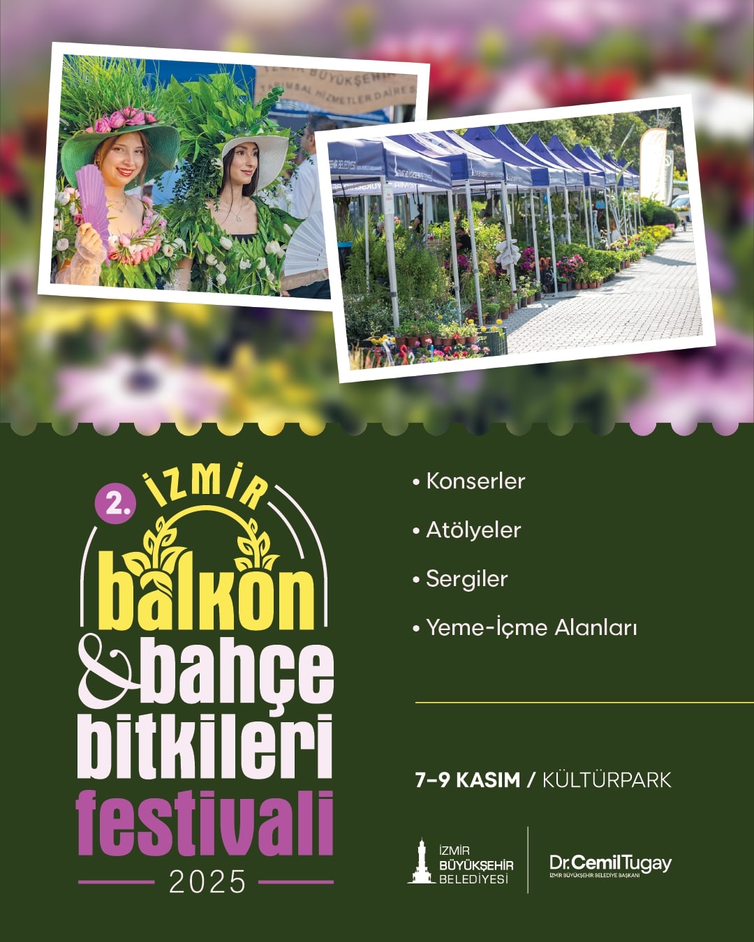2. İZMİR BALKON VE BAHÇE BİTKİLERİ FESTİVALİ 7 KASIM’DA BAŞLIYOR