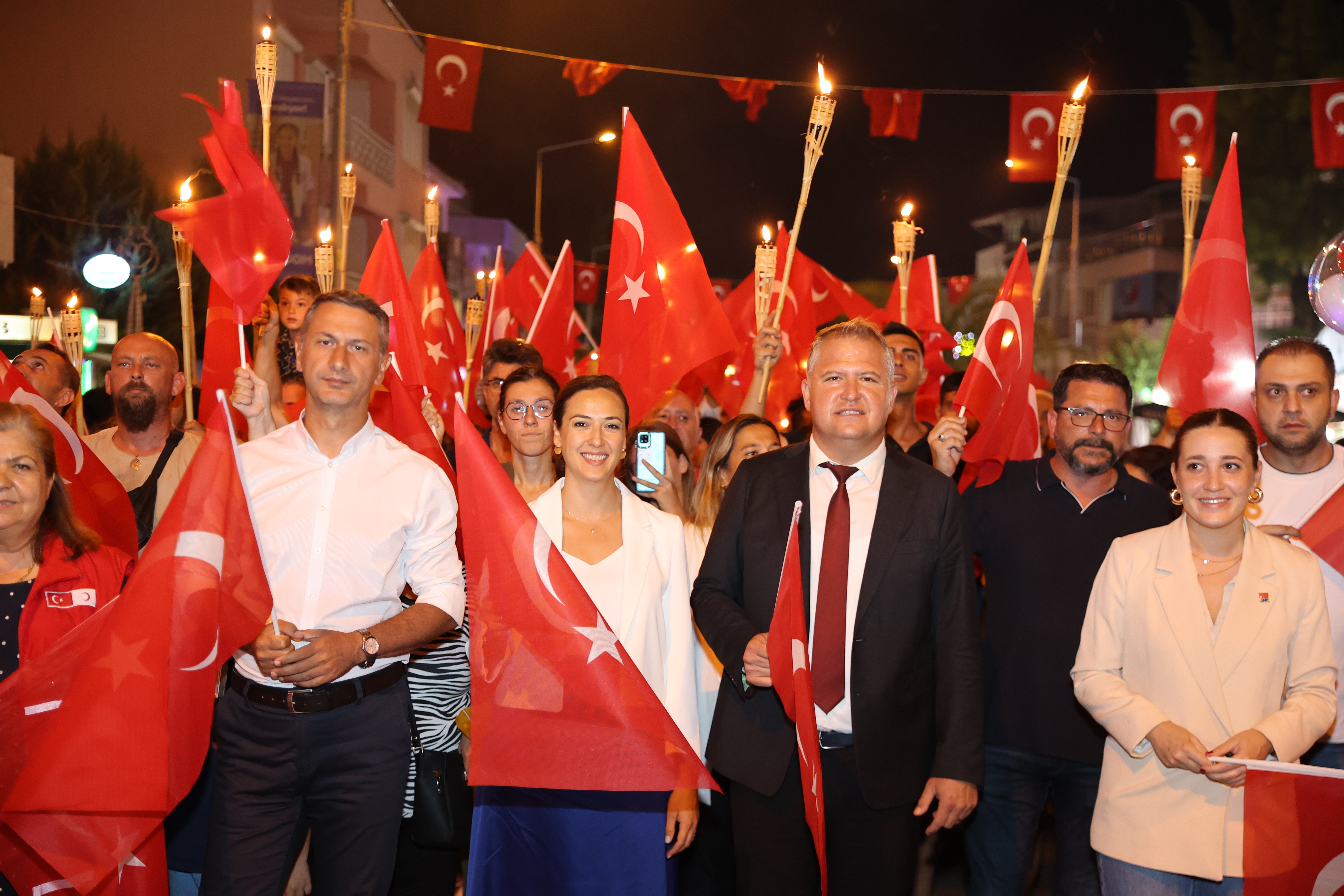 Büyük Zafer Urla’da coşkuyla kutland