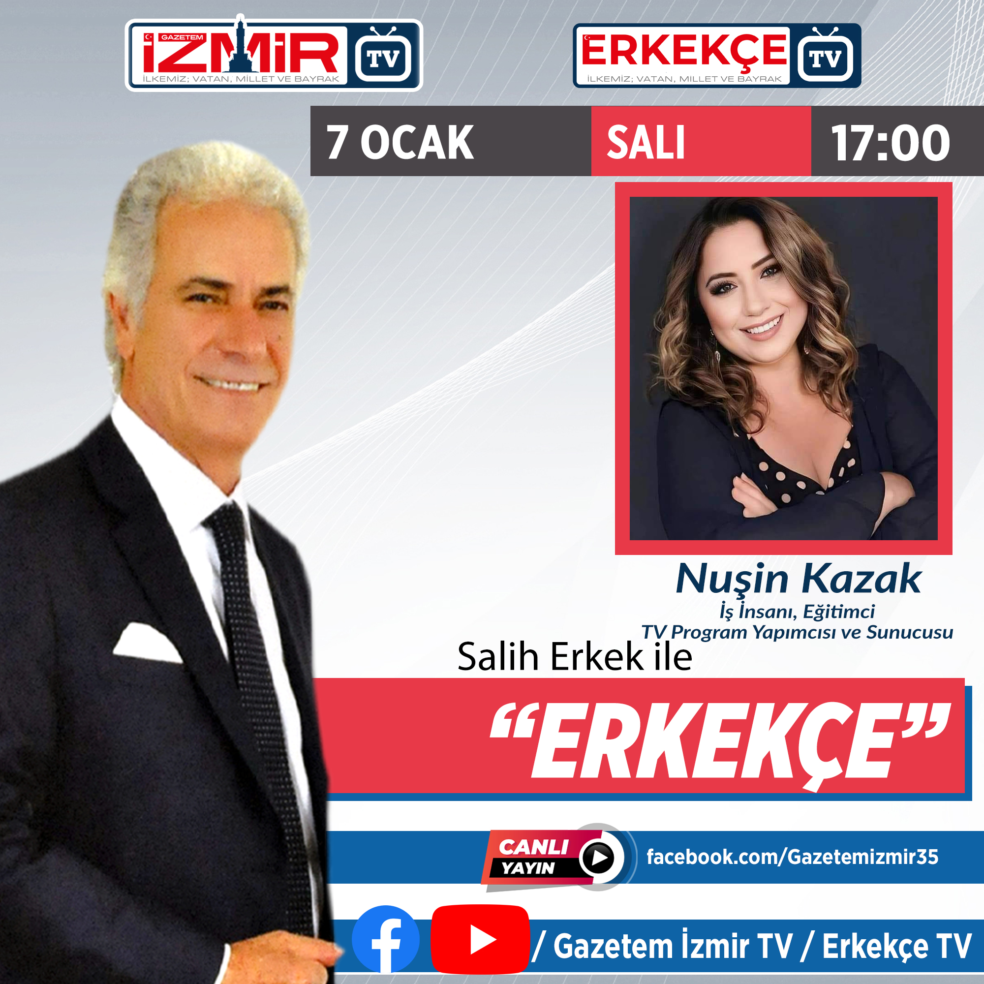 Salih Erkek ile "ERKEKÇE" programı bugün izleyicilerle buluşacak