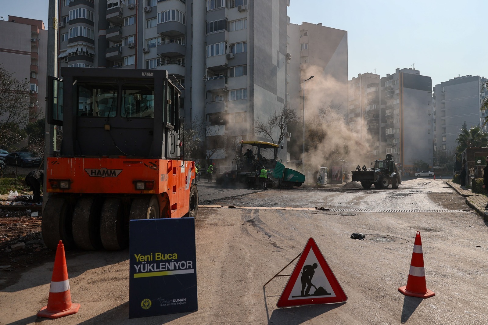 Başkan Görkem Duman, ilçede asfalt seferberliğini sürdürüyor