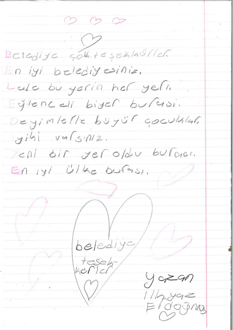 Çocuklardan Başkan Günay’a Mektup Dolu Sevgi