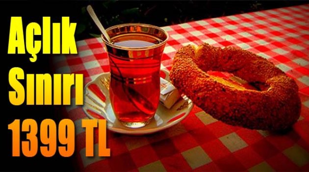 Açlık sınırı bin 399 TL
