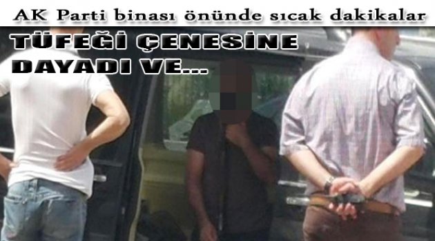 AK Parti Binası Önünde İntihar Girişimi