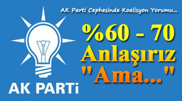 Ak  Parti cephesi: İş yüzde 30'da düğümleniyor