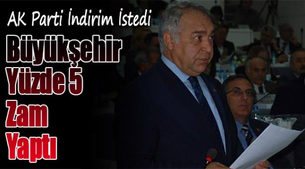 AK Parti Suya İndirim İstedi, Büyükşehir Yüzde 5 Zam Yaptı