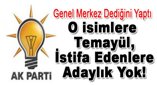 AK Parti'de Genelge Bombası!