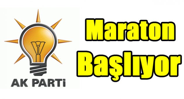 AK Parti'de maraton başlıyor