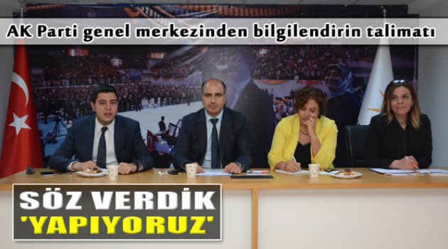 AK Parti'den "Söz Verdik Yapıyoruz" Kitapçığı