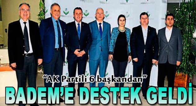AK Partili 6 başkan Badem'e destek verdi