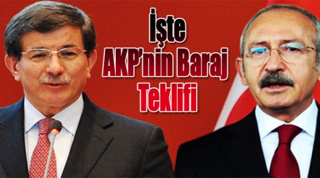 AKP baraj için yeni bir &#039;yüzde&#039; belirledi