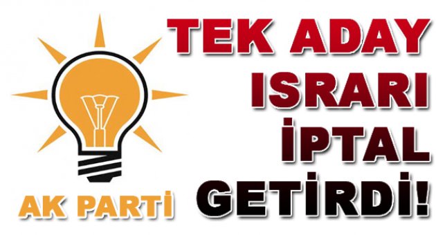 AKP'de Tek Aday Israrı Kongre İptali Getirdi