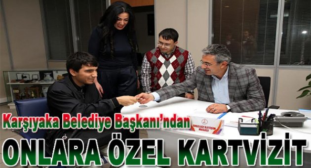 Akpınar’dan görme engellilere özel kartvizit