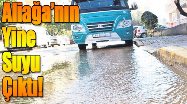 Aliağa’nın Yine Suyu Çıktı!