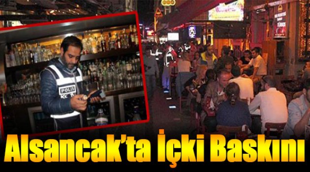 Alsancak'ta İçki Baskını