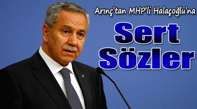 Arınç'tan MHP'li Halaçoğlu'na sert tepki