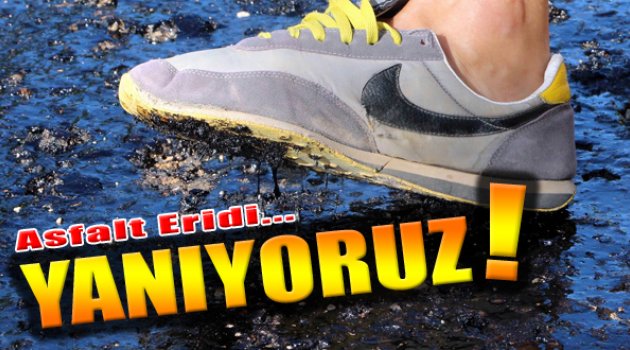 Aşırı Sıcaklar Asfalt Eritti!