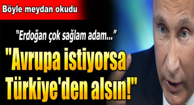 "Avrupa istiyorsa Türkiye'den alabilir"