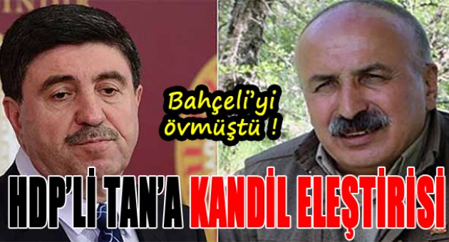 Bahçeli&#039;yi öven Altan Tan&#039;a Kandil&#039;den ağır eleştiri