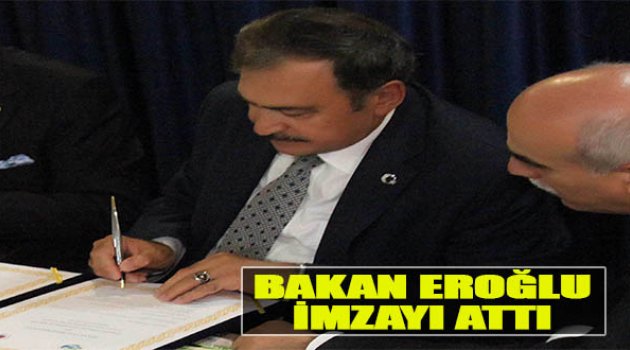 Bakan Eroğlu İzmir'e İki Yeni Gölet İçin İmzayı Attı