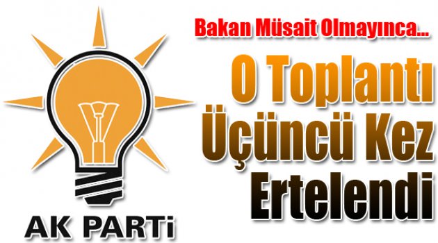 Bakan Müsait Olmayınca...