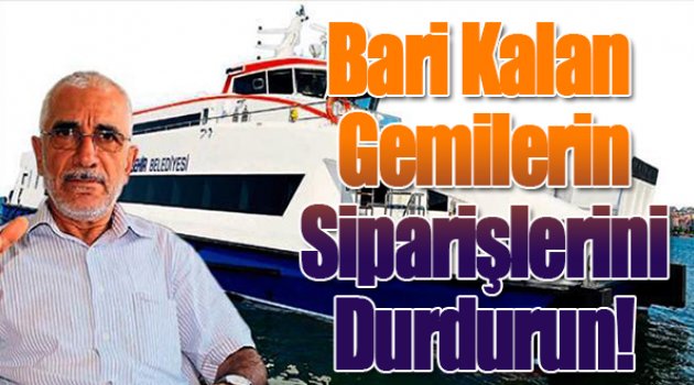 Bari kalan gemilerin siparişini durdurun