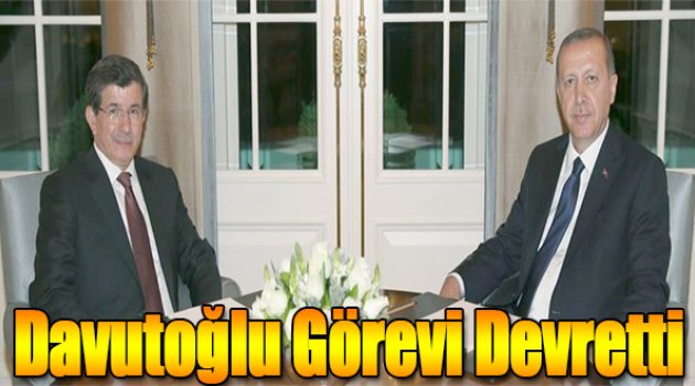 Başbakan Davutoğlu görevi devretti