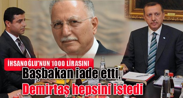 Başbakan iade etti,  Demirtaş teşekkür etti