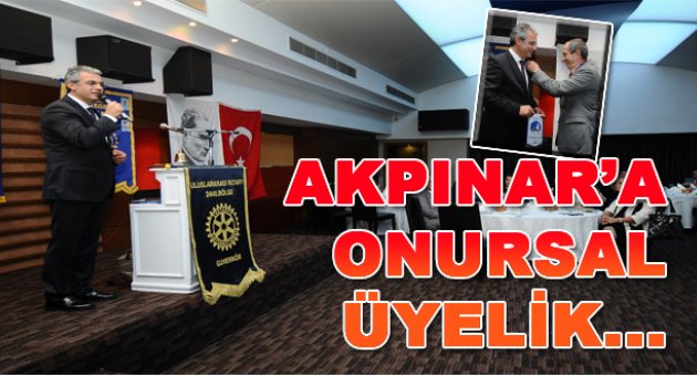 Başkan Akpınar’a onursal üyelik
