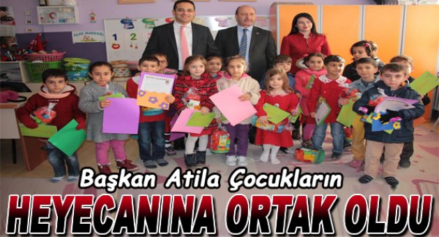 Başkan Atila, öğrencilerin karne heyecanına ortak oldu