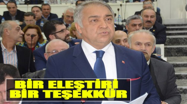 Bilal Doğan’dan Bir Eleştiri Bir Teşekkür