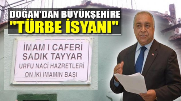 Bilal Doğan'dan Büyükşehire Türbe İsyanı