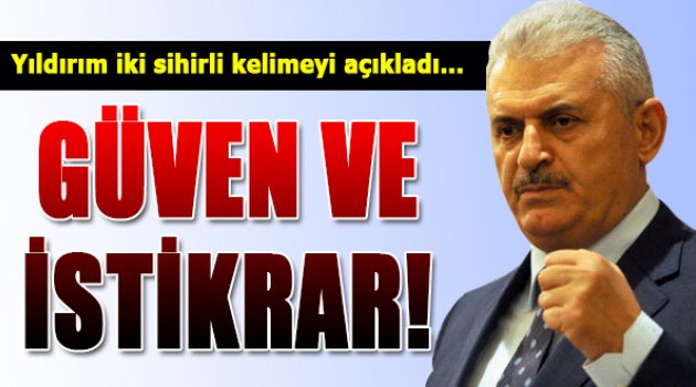 Binali Yıldırım Sihirli Kelimeleri Açıkladı...