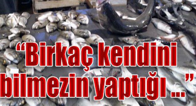 “Birkaç kendini bilmezin yaptığı ...”