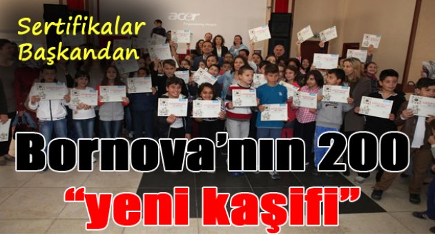 Bornova Belediyesi Genç Kaşifler Bilim Evi yeni dönem mezunlarını verdi