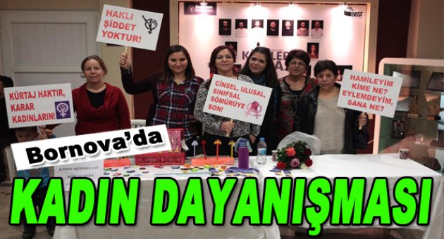 Bornova’da kadın dayanışması