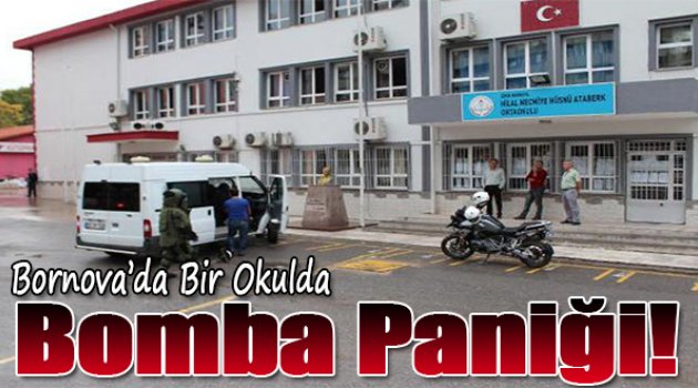 Bornova'da Okul Bahçesinde Bomba Paniği