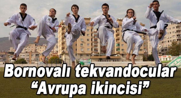 Bornovalı tekvandocular Avrupa ikincisi